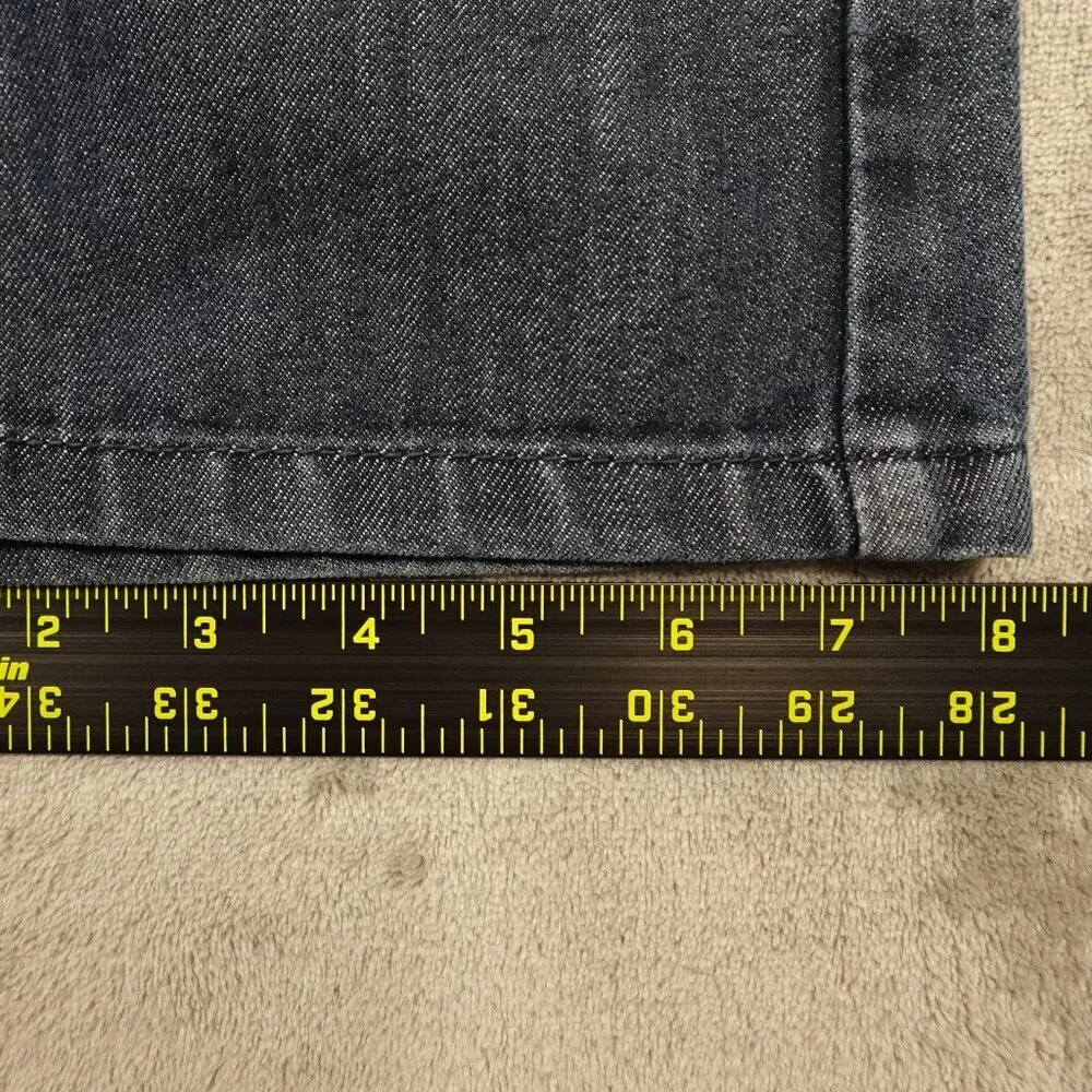 PD&C jeans straight‎ leg men's 36x32 dark wash blue paper denim and cloth